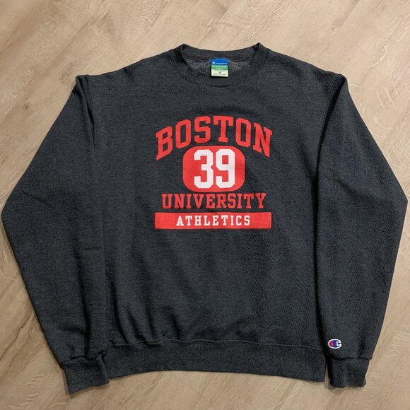 Champion Boston University Athletics "39" Terriers Sweatshirt Crewneck Men's M - Picture 1 of 6